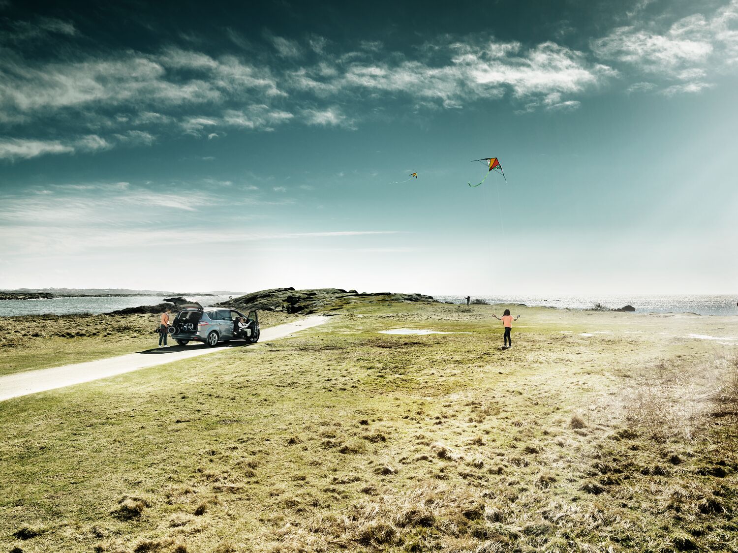 A model of a racing car on display